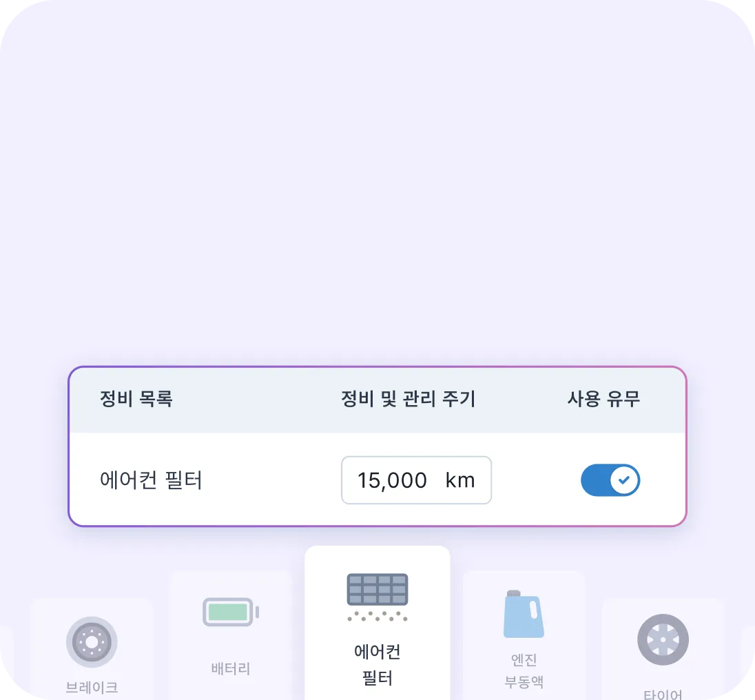 자동차 소모품 종류